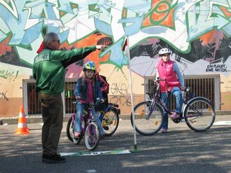 Fahrradaktionstag Polizei Kinder
