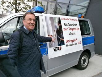 Werbung der Polizei